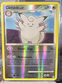 Clefable - Reverse Holo - 22/130 Diamond & Pearl - Pokemon TCG - 2007 LP - Image 1