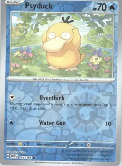 Psyduck Reverse Holo Pokemon tcg SV: Scarlet & Violet 151 #054/165 - Image 1