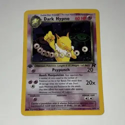 Pokemon TCG Dark Hypno Team Rocket 1st Edition Holo Rare 9/82 Wizards 2000 - Image 1