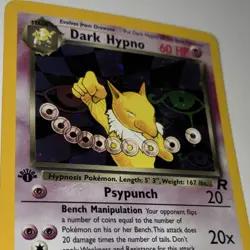 Pokemon TCG Dark Hypno Team Rocket 1st Edition Holo Rare 9/82 Wizards 2000 - Image 3