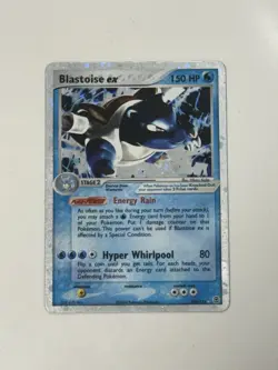 Pokemon TCG Blastoise ex 104/112 Fire Red & Leaf Green Holo Silver Border - Image 1