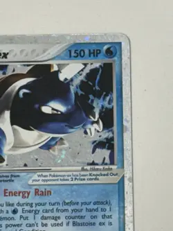 Pokemon TCG Blastoise ex 104/112 Fire Red & Leaf Green Holo Silver Border - Image 3