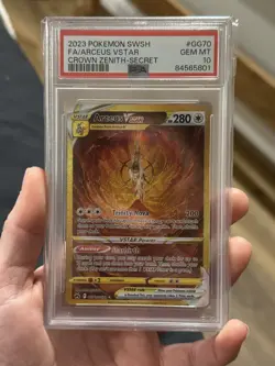 Pokemon Crown Zenith Arceus VSTAR GG70 PSA 10 - Image 1