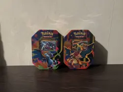 2x Pokemon Mega Charizard X Y ex Tins Phantasmal Flames BRAND NEW SEALED ✅ - Image 1