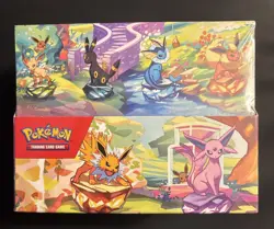 Pokemon TCG Prismatic Evolutions Mini Tins Display Factory Sealed (8 Tins) - Image 1