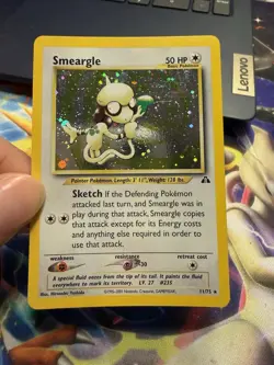 Pokemon TCG Smeargle Neo Discovery 11/75 Holo Rare UNLMD Vintage WOTC Light Play - Image 1