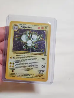 Pokemon! Magneton - Fossil - Holo - 11/62 - Damaged! - Image 1