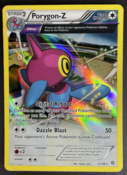 Porygon-Z 67/98 Full Art Holo Rare - XY Ancient Origins - Pokemon TCG - NM - Image 1
