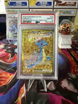 Pokemon TCG Terapagos UPC Promo Lapras EX PSA 10 - Image 1