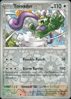 Pokemon - Tornadus #120/142 - SV07: Stellar Crown Reverse Holo - Image 1