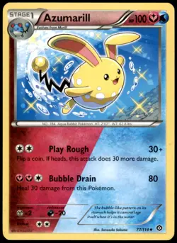 Pokemon - Azumarill #77/114 - XY - Steam Siege Uncommon - Image 1