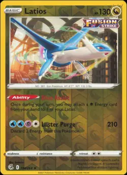 Pokemon - Latios #194/264 - SWSH08: Fusion Strike Reverse Holo - Image 1