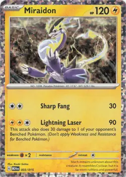 Pokemon - Miraidon #003/015 - McDonald's Promos 2024 Holo - Image 1