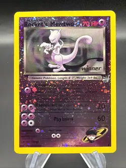 Rocket’s Mewtwo - Reverse Holo - Winner - #8 Best of Game - Pokemon TCG - 2003 - Image 1