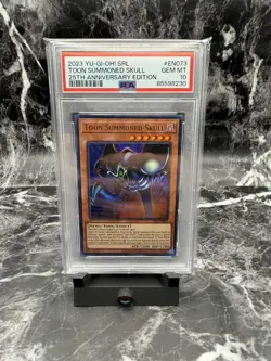 2023 Toon Summoned Skull SRL-EN073 Spell Ruler 25th Anniversary PSA 10 Yu-Gi-Oh! - Image 1