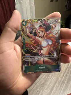 English One Piece Nami Alt Art OP14-031 The Azure Sea's Seven NM - Image 1