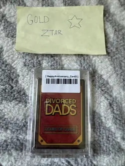 Happy Anniversary Card 3 Divorced Dads Age Of Alimony Promo Sealed mint - Image 2