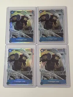 Trafalgar Law ST17-002 The Best Vol. 2 Premium Booster 4 Foil Card Play Set Lot - Image 1