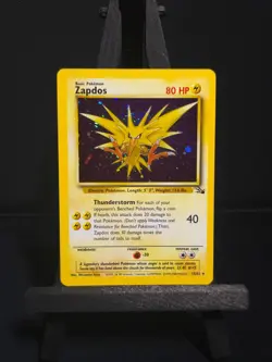 Zapdos 15/62 Fossil Rare Cosmos Holo Pokemon Card WOTC Thunderstorm (REF 989) - Image 1