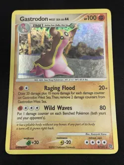Pokemon Card - Gastrodon West Sea Secret Wonders 9/132 Holo Rare - Image 1