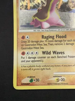 Pokemon Card - Gastrodon West Sea Secret Wonders 9/132 Holo Rare - Image 4