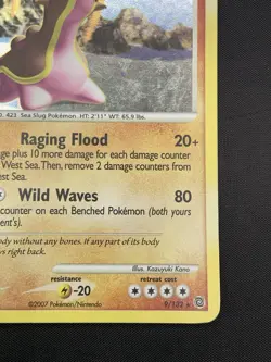 Pokemon Card - Gastrodon West Sea Secret Wonders 9/132 Holo Rare - Image 5