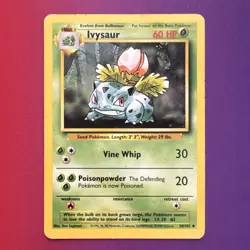 Pokemon Ivysaur 30/102 Base Set 1999 Regular Uncommon Stage 1 HP60 English Card - Image 1