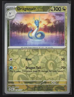 Dragonair Uncommon SV03: Obsidian Flames 158/197 NM Pokemon Card Reverse Holo - Image 1