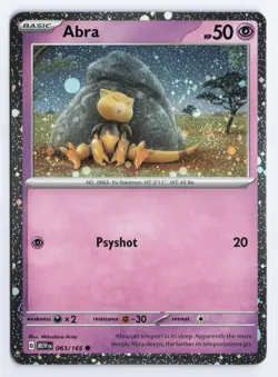 Abra - (Cosmos Holo) 063/165 Miscellaneous Cards & Products Promo Holo NM - Image 1