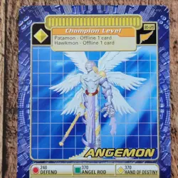 NM Angemon BO-128 Digimon Vintage 2000 Bandai Digi-Battle Trading Card Series 3 - Image 1