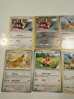 Pokemon Lot of 12 Eevee Cards - Reverse Holo, Common - Image 3