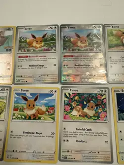 Pokemon Lot of 12 Eevee Cards - Reverse Holo, Common - Image 4