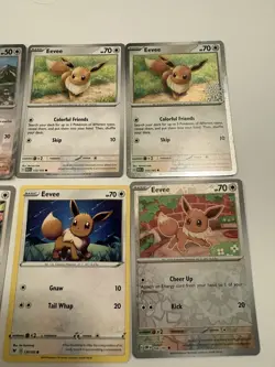 Pokemon Lot of 12 Eevee Cards - Reverse Holo, Common - Image 5