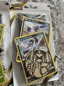 Pokemon S&S Brilliant Stars/Silver Tempest Booster Pack w/ Promo Cards/Coin - x3 - Image 5