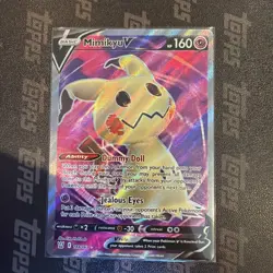 Pokemon Mimikyu V Holo Ultra Rare TCG Card Brilliant Stars 148/163 Pack Fresh - Image 1