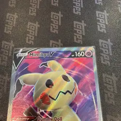Pokemon Mimikyu V Holo Ultra Rare TCG Card Brilliant Stars 148/163 Pack Fresh - Image 2