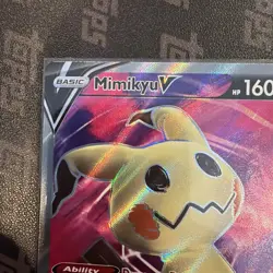 Pokemon Mimikyu V Holo Ultra Rare TCG Card Brilliant Stars 148/163 Pack Fresh - Image 4