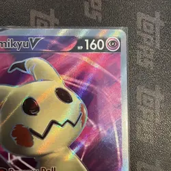 Pokemon Mimikyu V Holo Ultra Rare TCG Card Brilliant Stars 148/163 Pack Fresh - Image 5