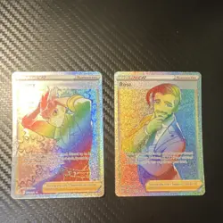 Pokemon TCG Supporter Holo Cards Lot Sidney & Rose 198/189 196/189 - 2 Cards - Image 1