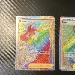 Pokemon TCG Supporter Holo Cards Lot Sidney & Rose 198/189 196/189 - 2 Cards - Image 2