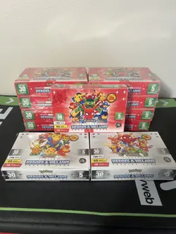 New PIKACHU Cosplay Heroes & Villians Card Box 30 Packs Flash Edition US SELLER - Image 2