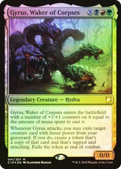 NM Foil Gyrus, Waker of Corpses, MTG, Commander 2018, Magic the Gathering, 41 - Image 1