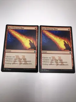 Red Elemental Blast X2 Masters 25 MTG Magic The Gathering BOTH MINT - Image 1