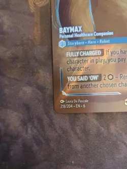 Baymax - Personal Healthcare Companion (Enchanted) 218/204 Azurite Sea Holo Nm - Image 3
