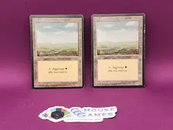 MTG 2 Plains FBB italian Lot See Scans Basic Land Revised Magic Rare *CCGHouse* - Image 1
