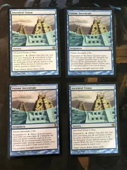MTG 4X ANCESTRAL VISION - 4X VISIONE ANCESTRALE - - Image 1