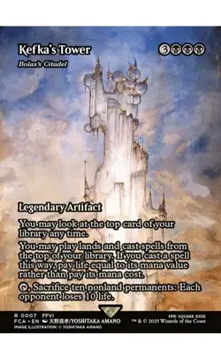 1x MTG Kefka’s Tower - Bolas’s Citadel.- Final Fantasy Mythic! NM Mint! - Image 1