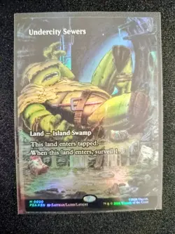 MTG Undercity Sewers Borderless Foil 0020 TMNT PZA NM - Image 1