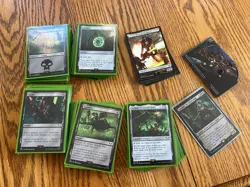 Necron Dynasties MTG Warhammer 40K Commander Deck Opened SLEEVED COMPLETE - Image 1