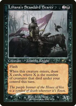 1 x Liliana's Standard Bearer - Foil - Retro Frame - Secret Lair - NM-Mint - MTG - Image 1